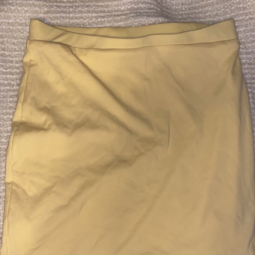 Pastel Yellow Bodycon Skirt